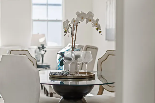 a view of a street with a building