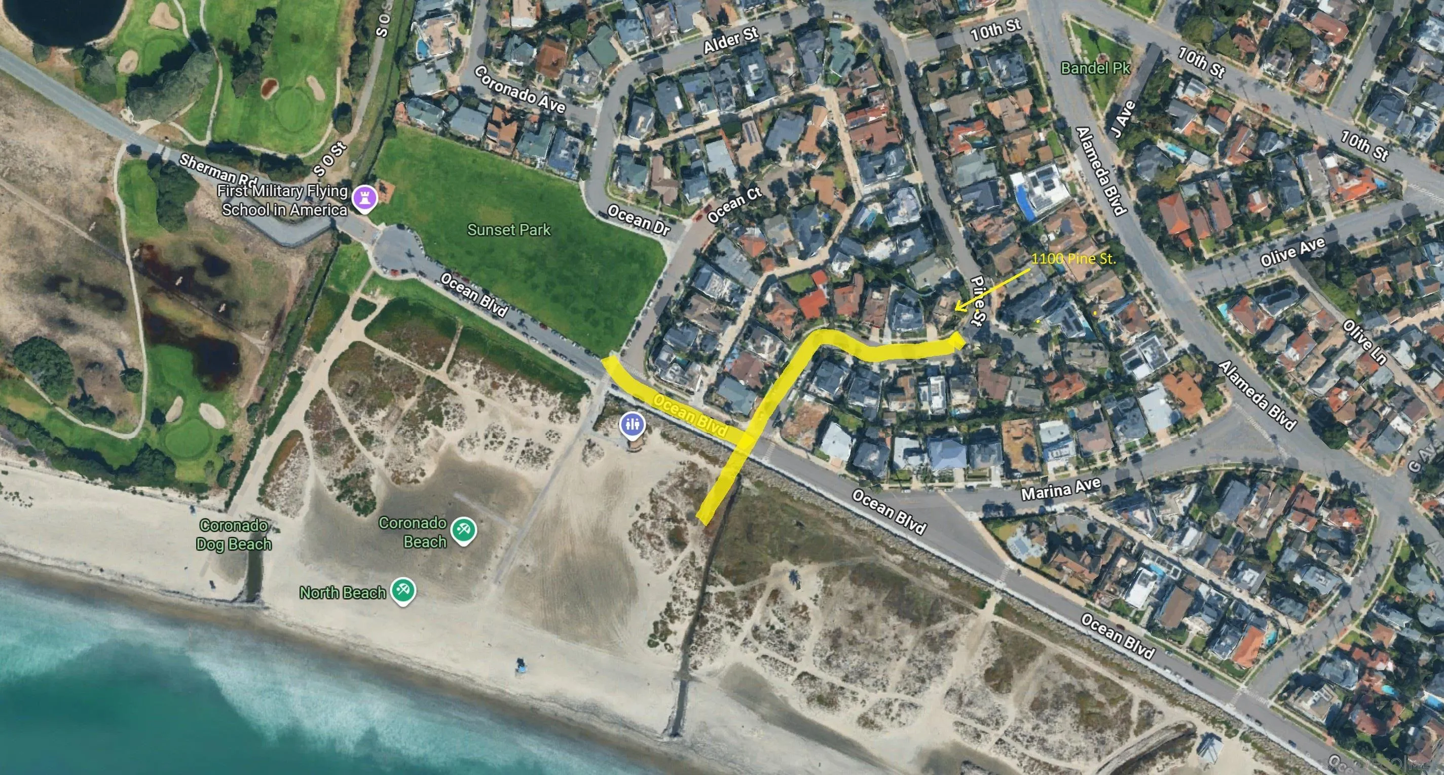 1100 Pine Street Coronado, CA 92118 - Photo 40 of 57 a picture of water view