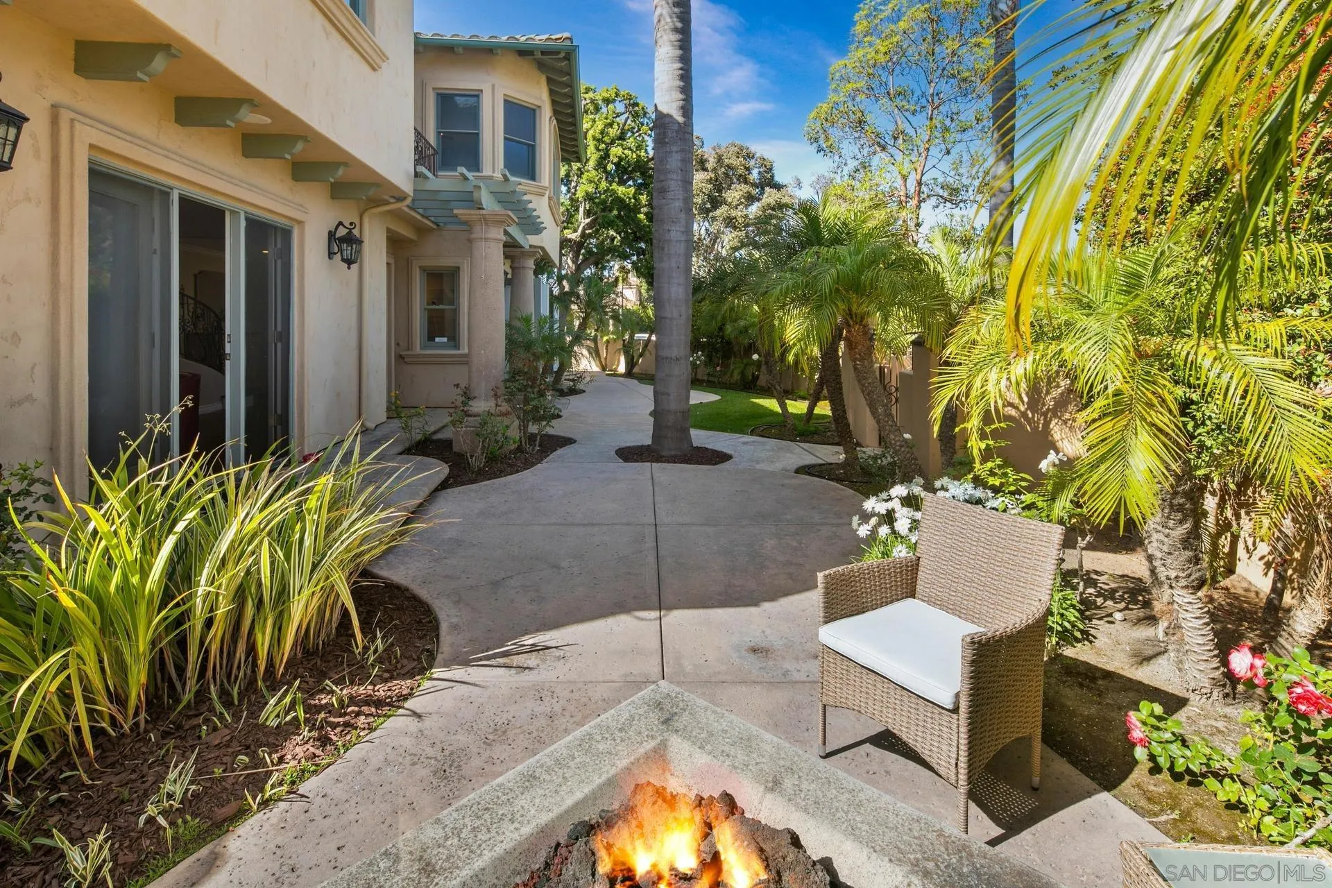 1100 Pine Street Coronado, CA 92118 - Photo 49 of 57 a backyard of a house with seating space