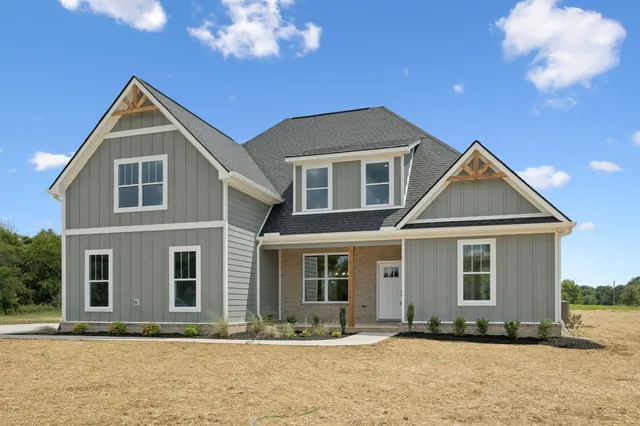 a front view of a house