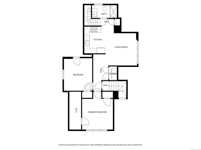 a picture of a bench in front of a door