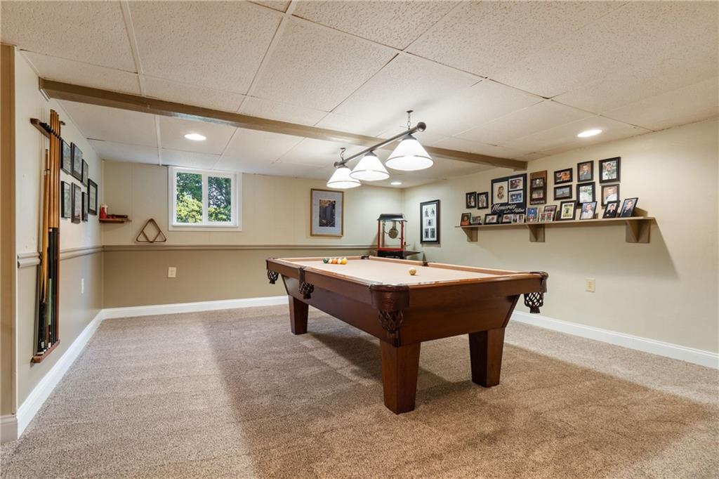 664 Hamilton Road Pittsburgh, PA 15205 - Photo 32 of 43 a room with pool table and windows