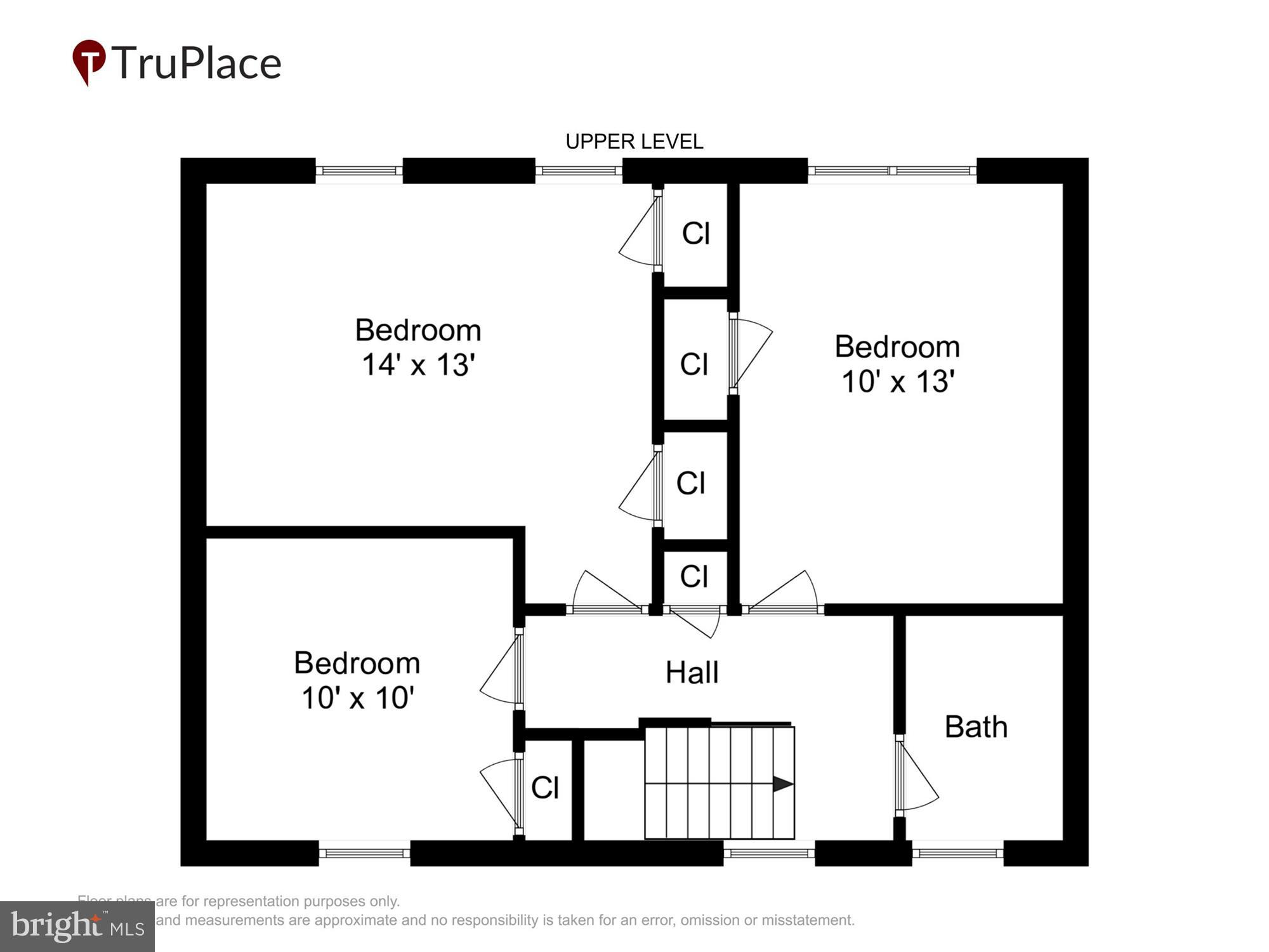 8629 Geren Road, Unit 293 Silver Spring, MD 20901 - Photo 43 of 45 Upper Level (labels & Measurements)