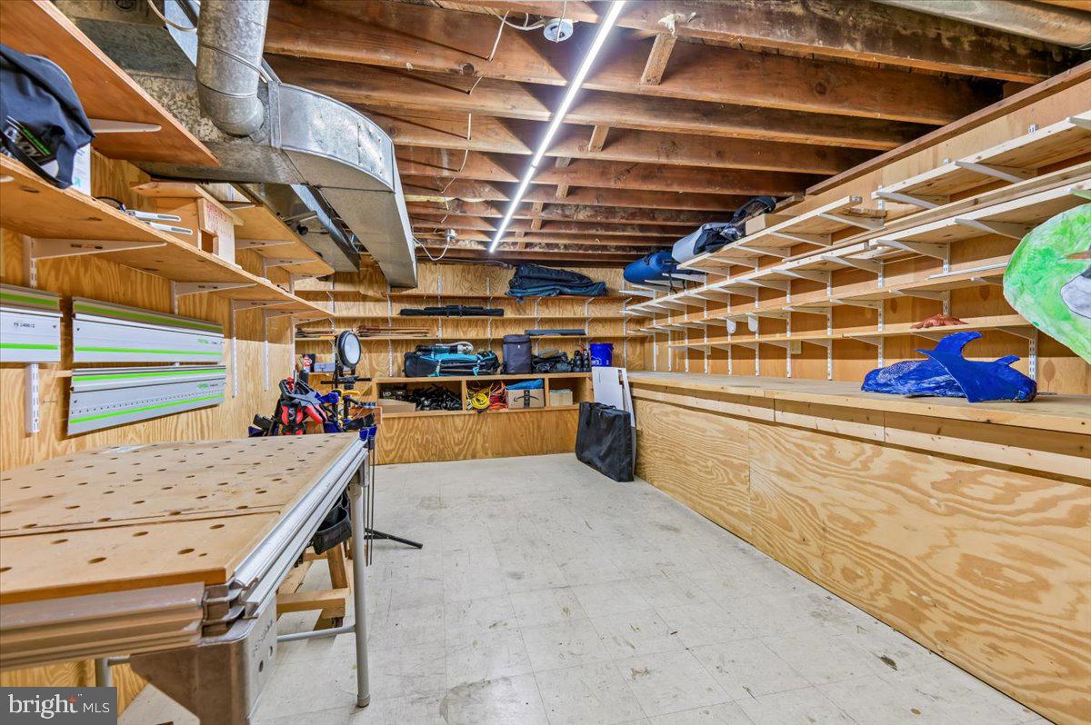 308 West Wind Road Towson, MD 21204 - Photo 53 of 80 a view of storage and utility room with racks