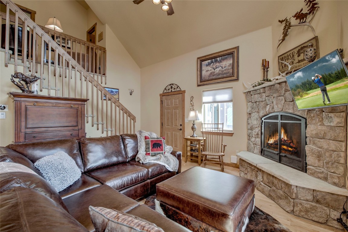2891 Nugget Road Fairplay, CO 80440 - Photo 13 of 50 Spacious but cozy living room with fireplace