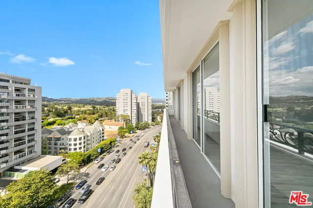 a view of balcony with ocean view
