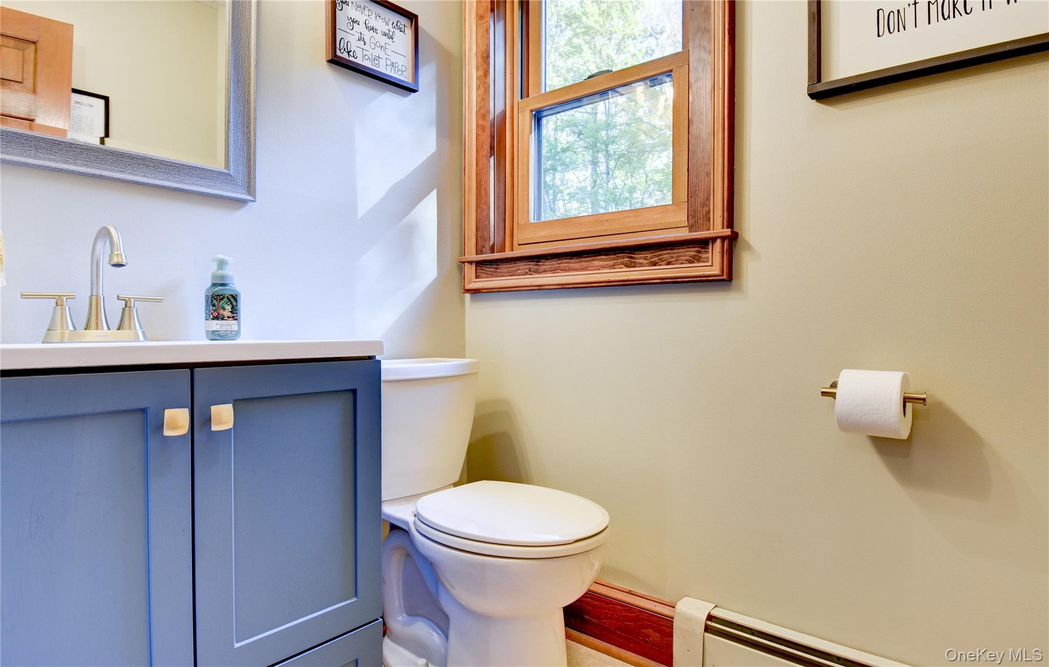 29 Valley View Road Bloomingburg, NY 12721 - Photo 16 of 50 a bathroom with a toilet a sink and a window