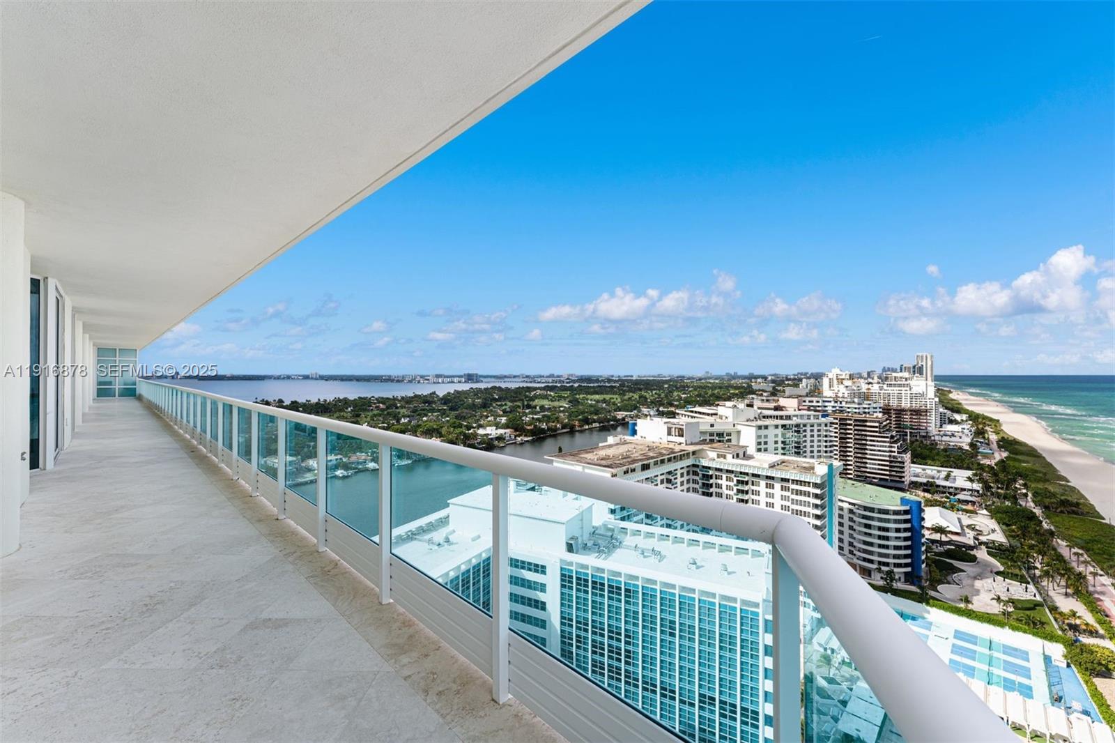 5025 Collins Avenue, Unit PH1 Miami Beach, FL 33140 - Photo 42 of 62 a view of a balcony with city view