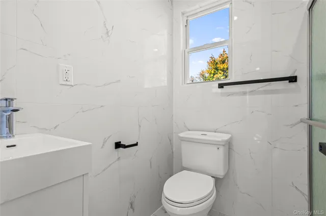 a white toilet sitting next to a bathroom sink