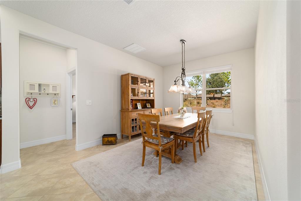 9603 Southwest 67th Street Ocala, FL 34481 - Photo 21 of 63 a dining room with furniture a chandelier and window