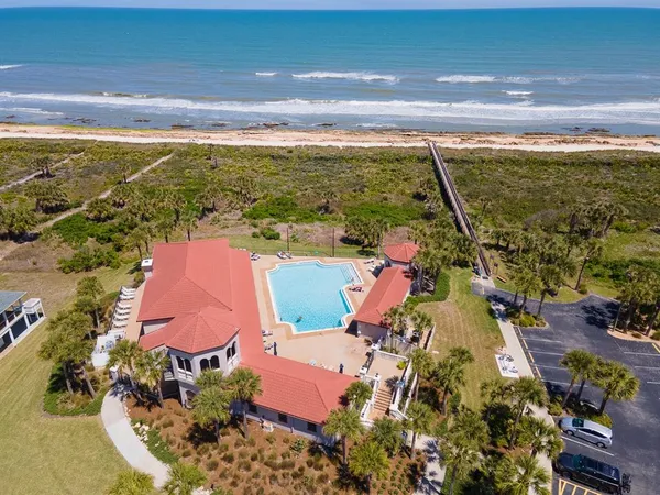 a view of an ocean and beach