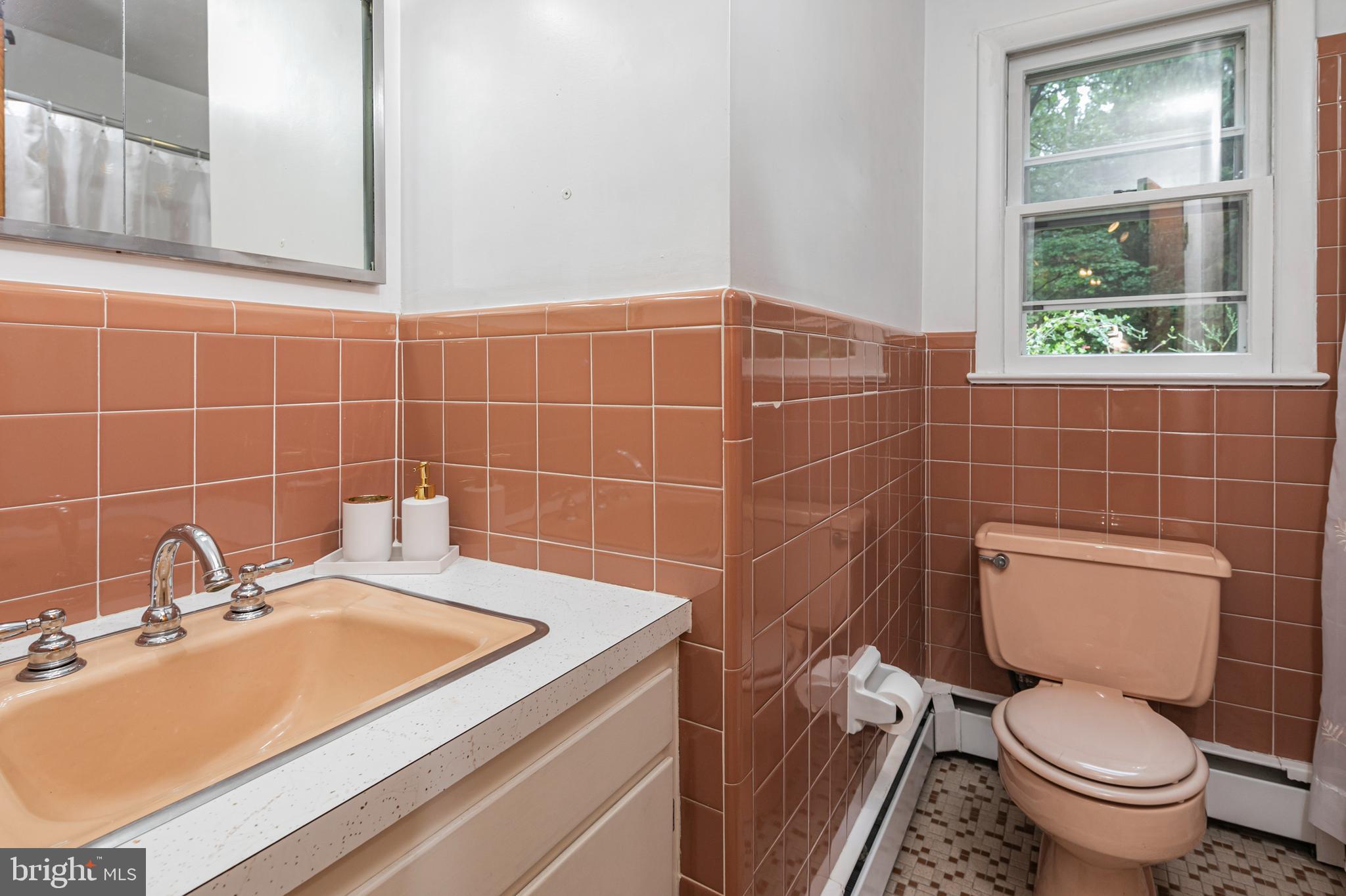 63 North Mill Road Princeton Junction, NJ 08550 - Photo 16 of 29 a bathroom with a sink a toilet and a mirror