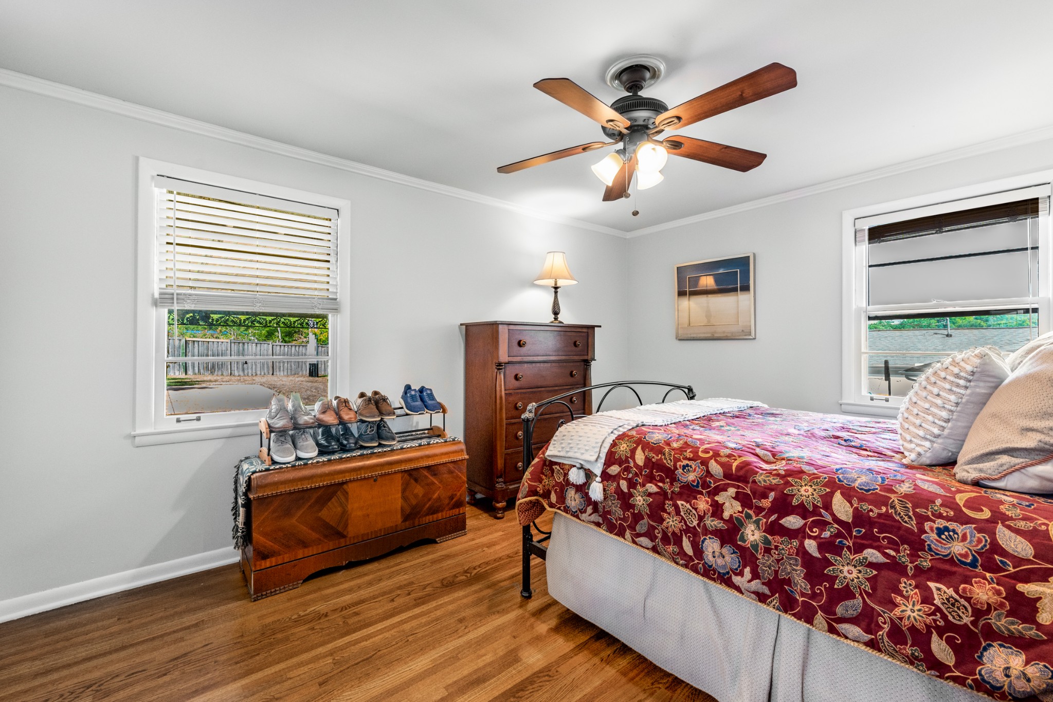 5123 Regent Drive Nashville, TN 37220 - Photo 16 of 29 a bedroom with a bed and wooden floor