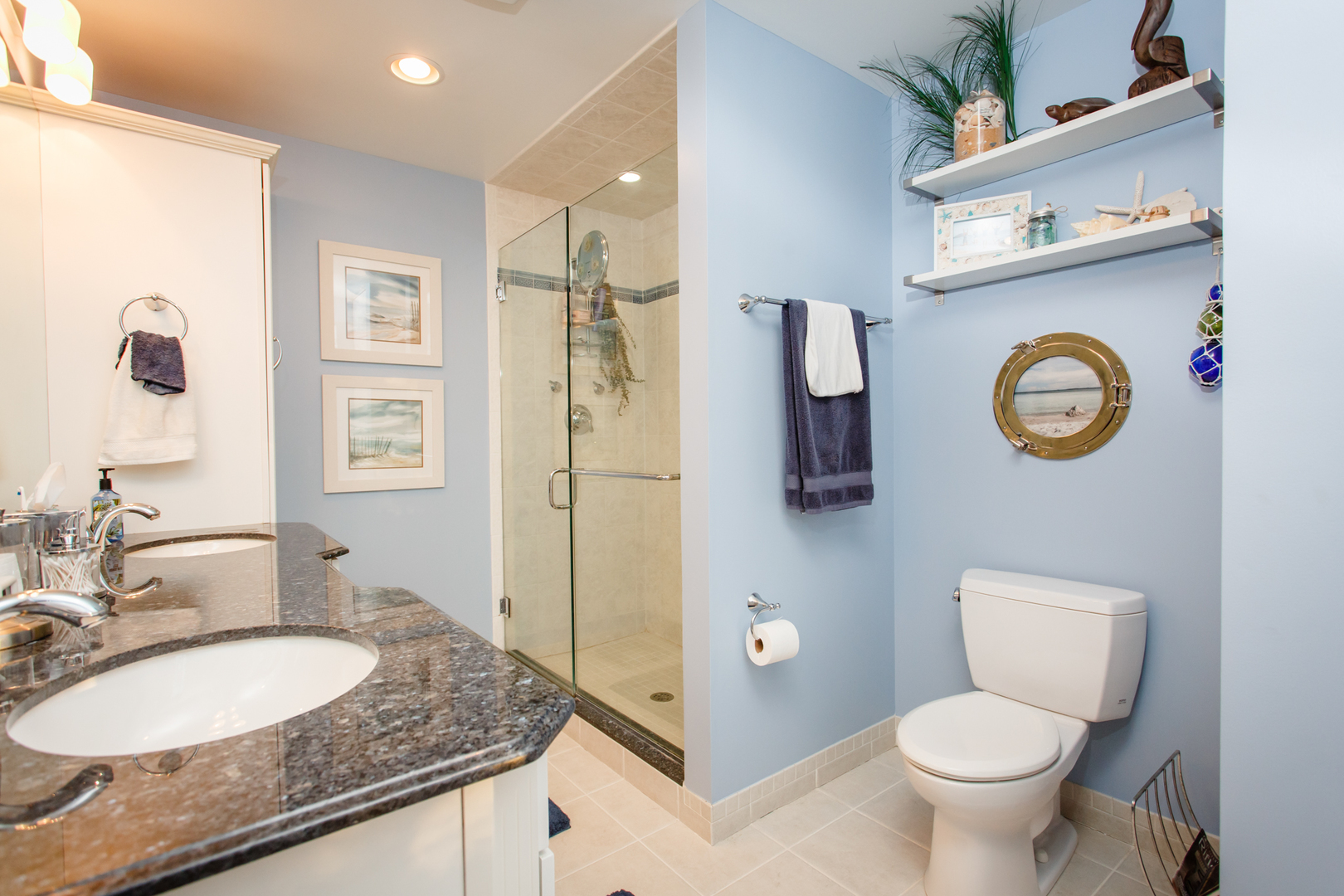 25 Mulberry Road Deerfield, IL 60015 - Photo 34 of 63 a bathroom with a granite countertop sink mirror vanity and toilet