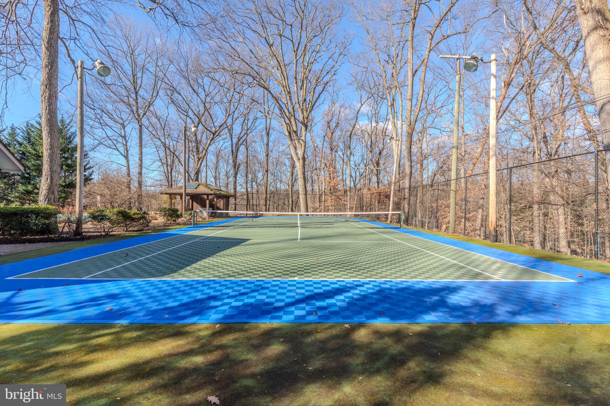 10810 Baronet Road Owings Mills, MD 21117 - Photo 21 of 83 a view of a tennis ground with large trees