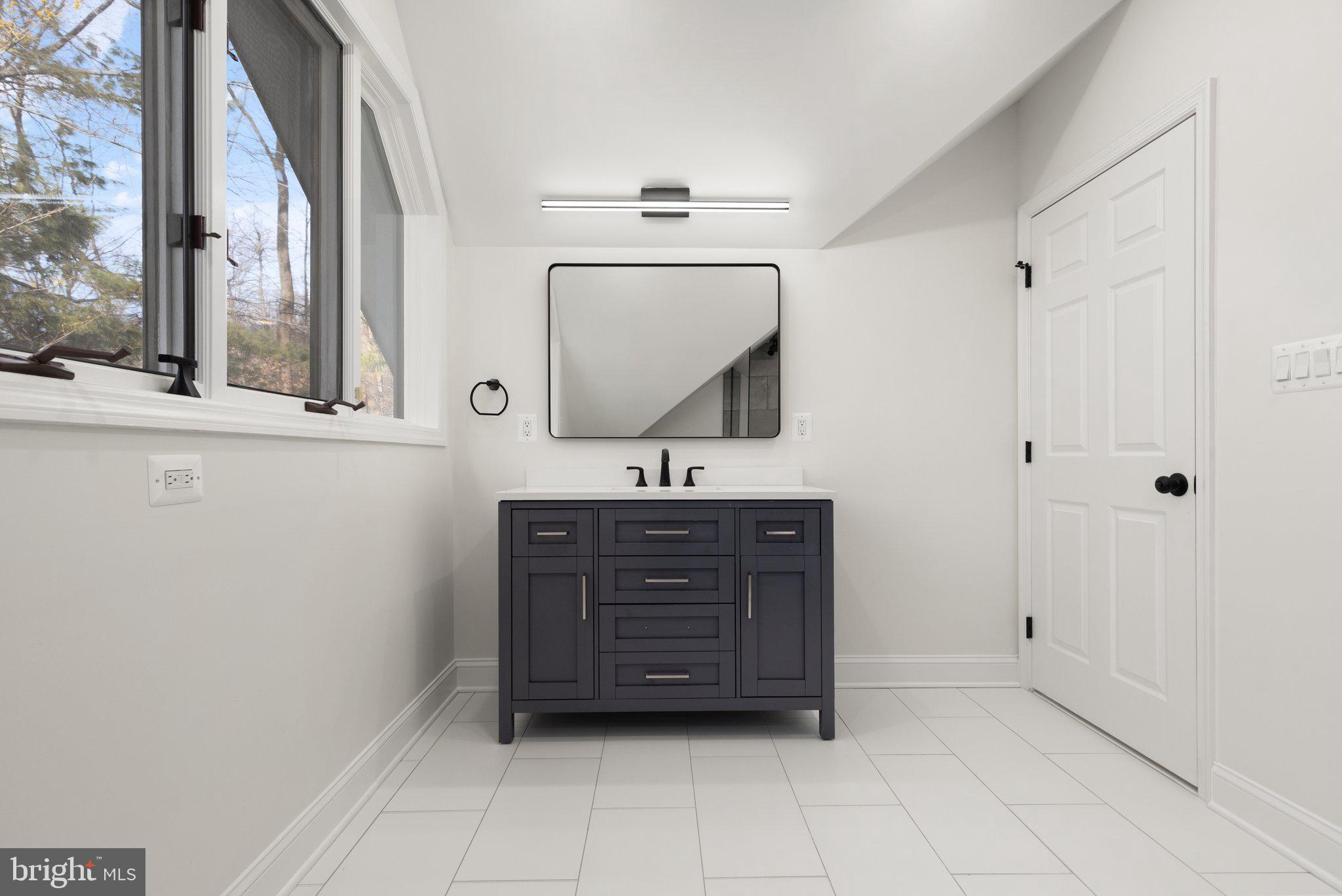 10810 Baronet Road Owings Mills, MD 21117 - Photo 52 of 83 a bathroom with a sink a mirror and a vanity
