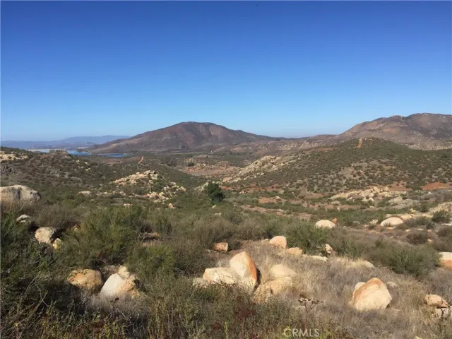 a view of a city with mountains in the background