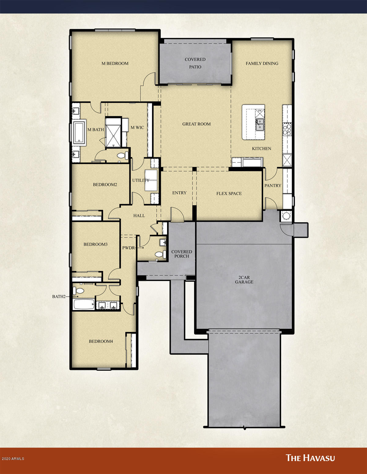 18285 West Tecoma Road Goodyear, AZ 85338 - Photo 60 of 60 Havasu Floorplan