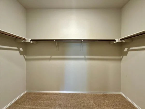 a close view of closet