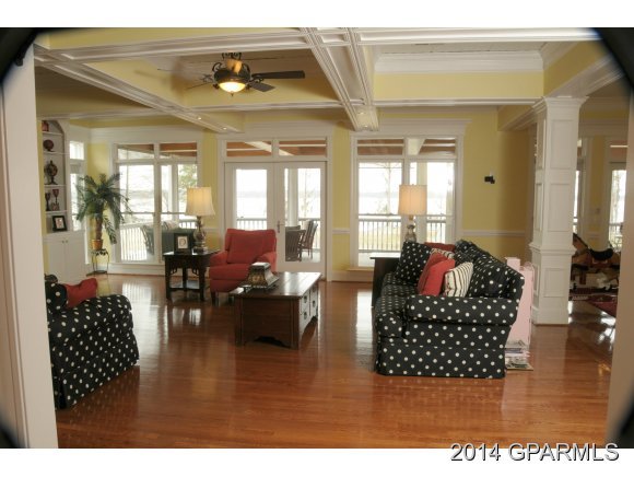 570 Jamaka Road Washington, NC 27889 - Photo 13 of 36 Family Room-Doors lead to Downstairs Porch. Very Spacious Living Area