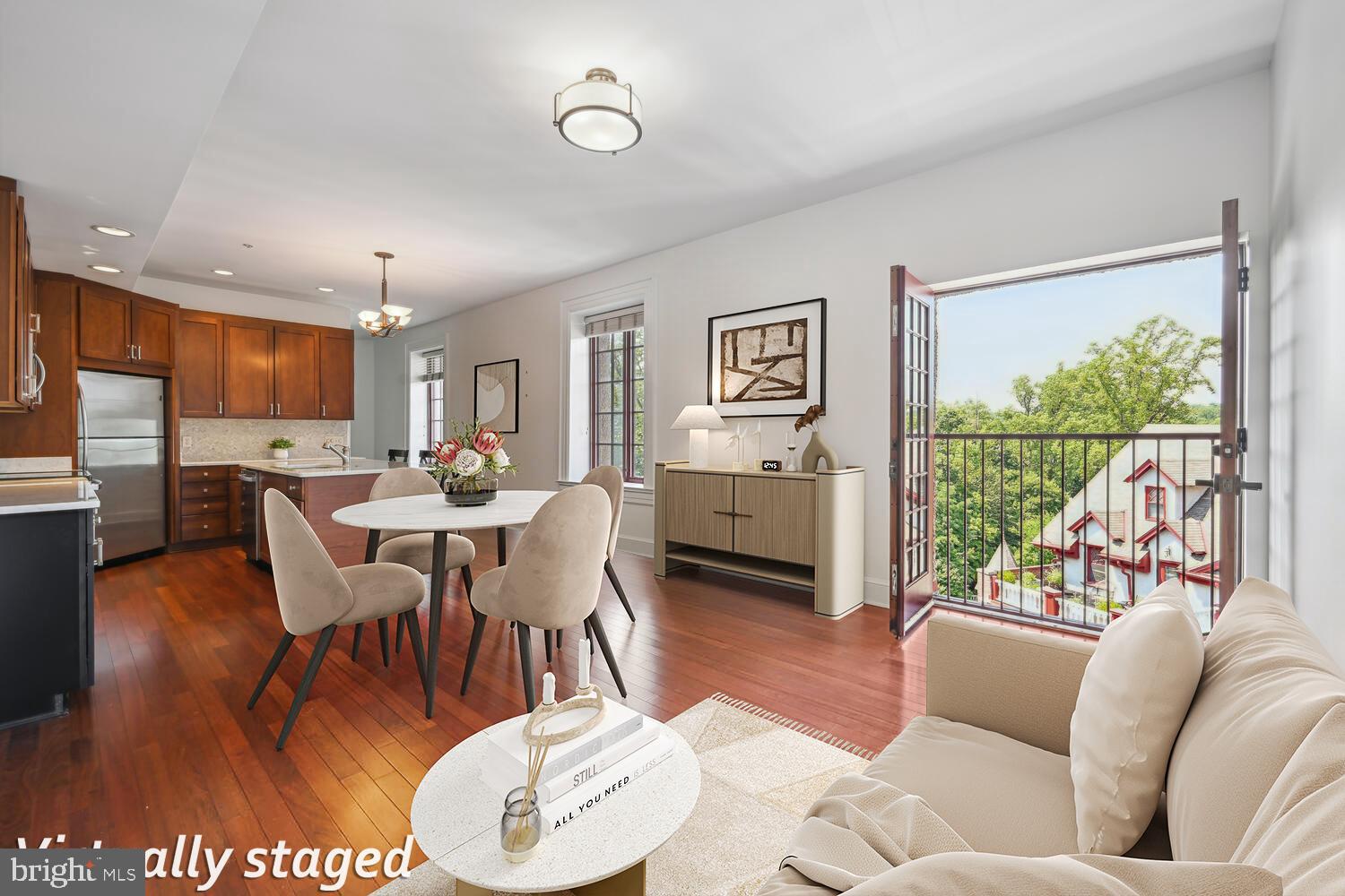 9610 Dewitt Drive, Unit B414 Silver Spring, MD 20910 - Photo 2 of 31 dine-in kitchen and comfortable coffee lounge area