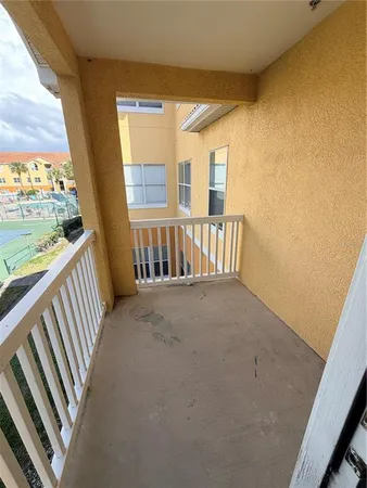 a view of hallway with stairs