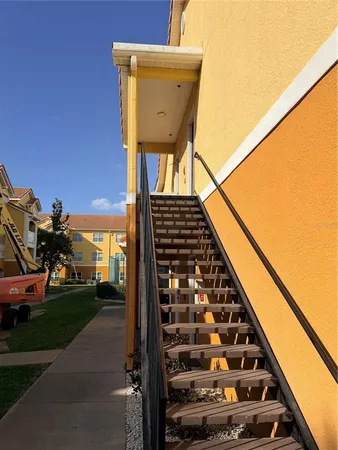 a view of a balcony