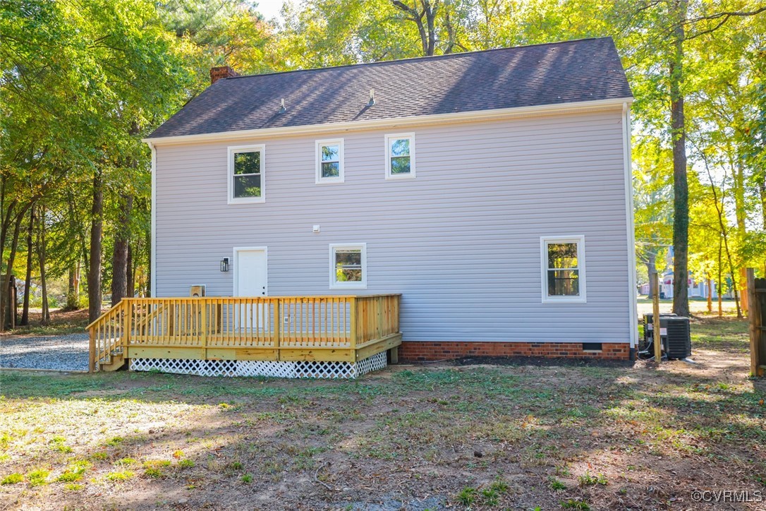 1130 Berryhill Road Henrico, VA 23231 - Photo 26 of 50 Back of property with central air condition unit a