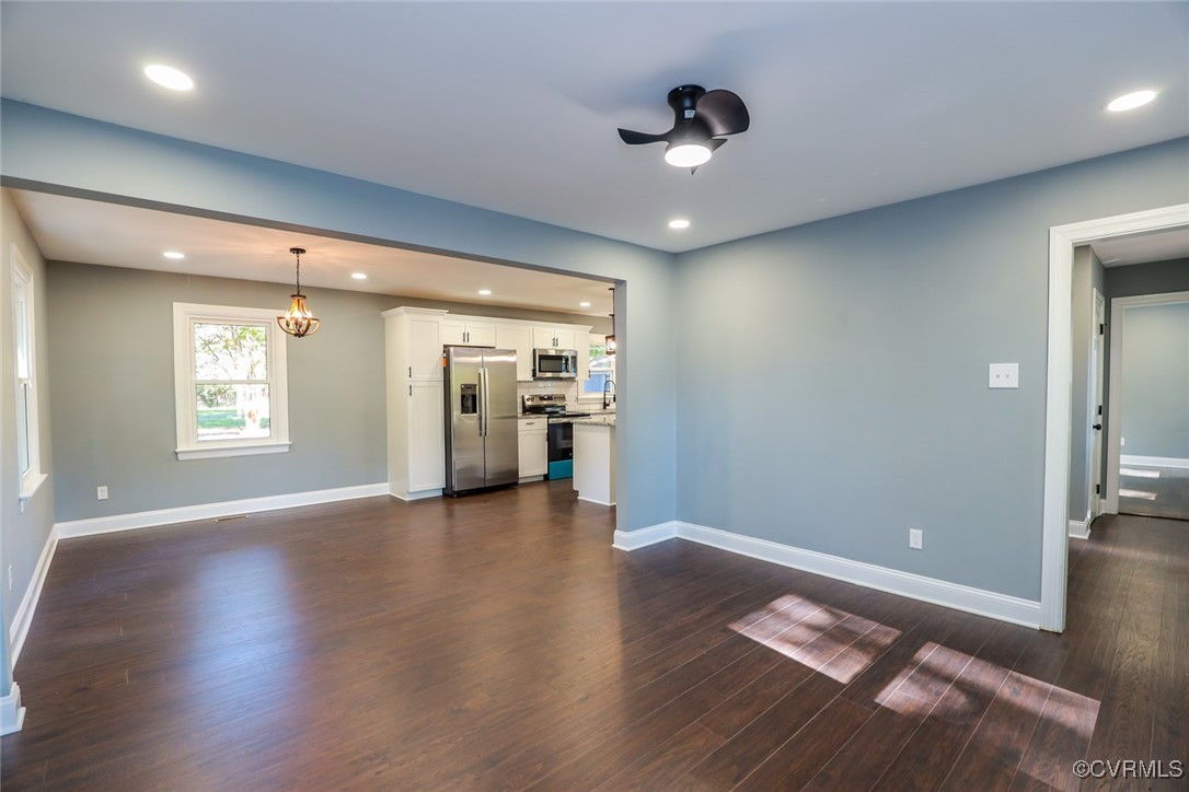 1130 Berryhill Road Henrico, VA 23231 - Photo 33 of 50 Unfurnished living room featuring dark wood-type f