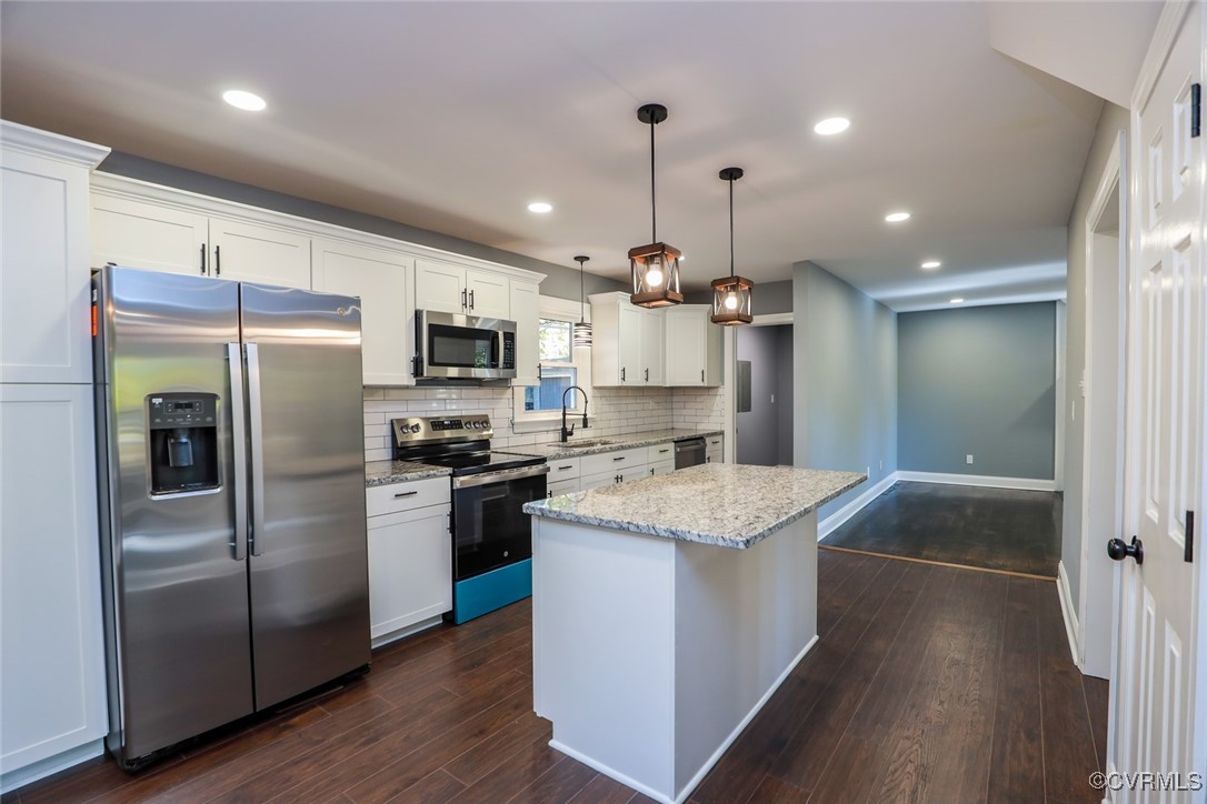 1130 Berryhill Road Henrico, VA 23231 - Photo 8 of 50 Kitchen featuring dark hardwood / wood-style floor