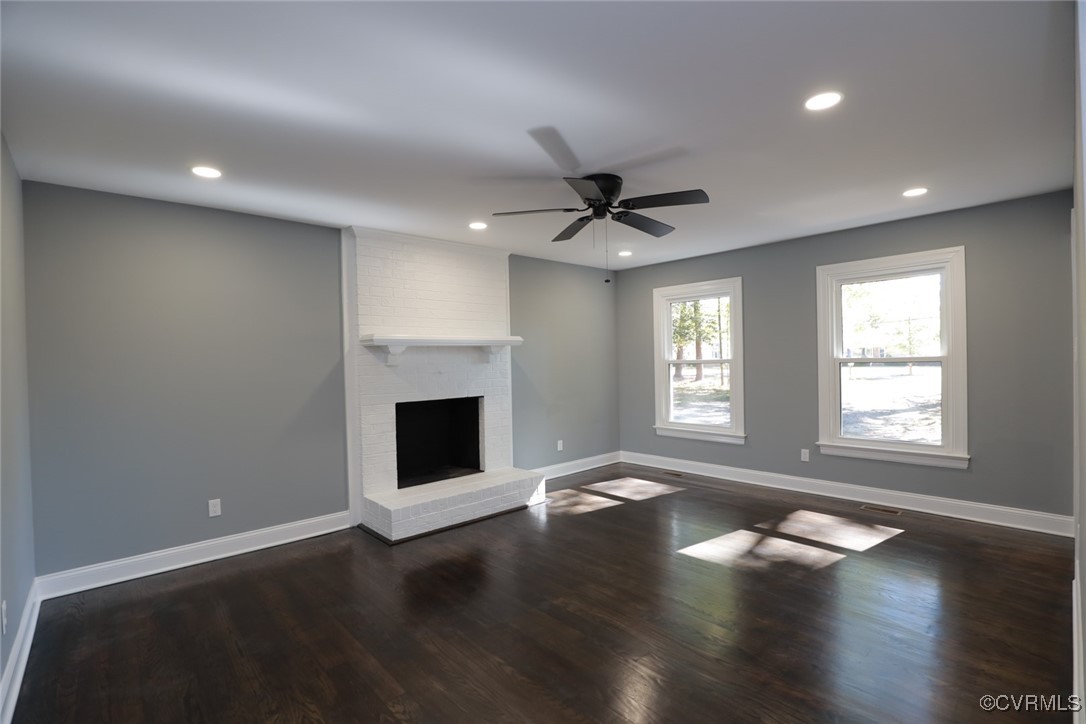1130 Berryhill Road Henrico, VA 23231 - Photo 10 of 50 Unfurnished living room with dark wood-type floori