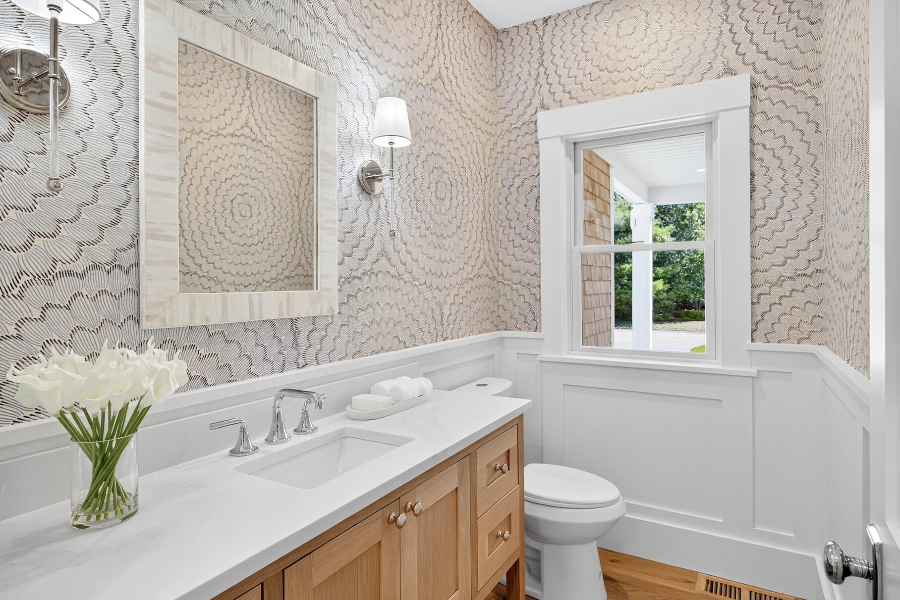 79 Rivers Edge Road East Falmouth, MA 02536 - Photo 28 of 104 a bathroom with a sink a toilet and a mirror
