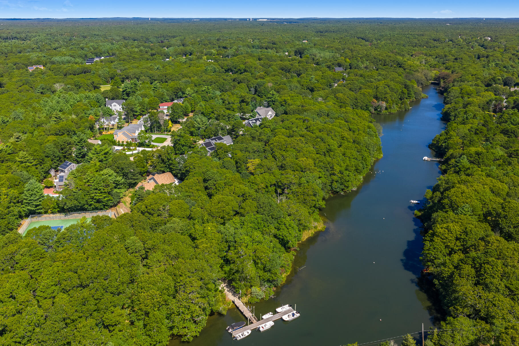 79 Rivers Edge Road East Falmouth, MA 02536 - Photo 85 of 104 a view of a lush green forest with lots of trees