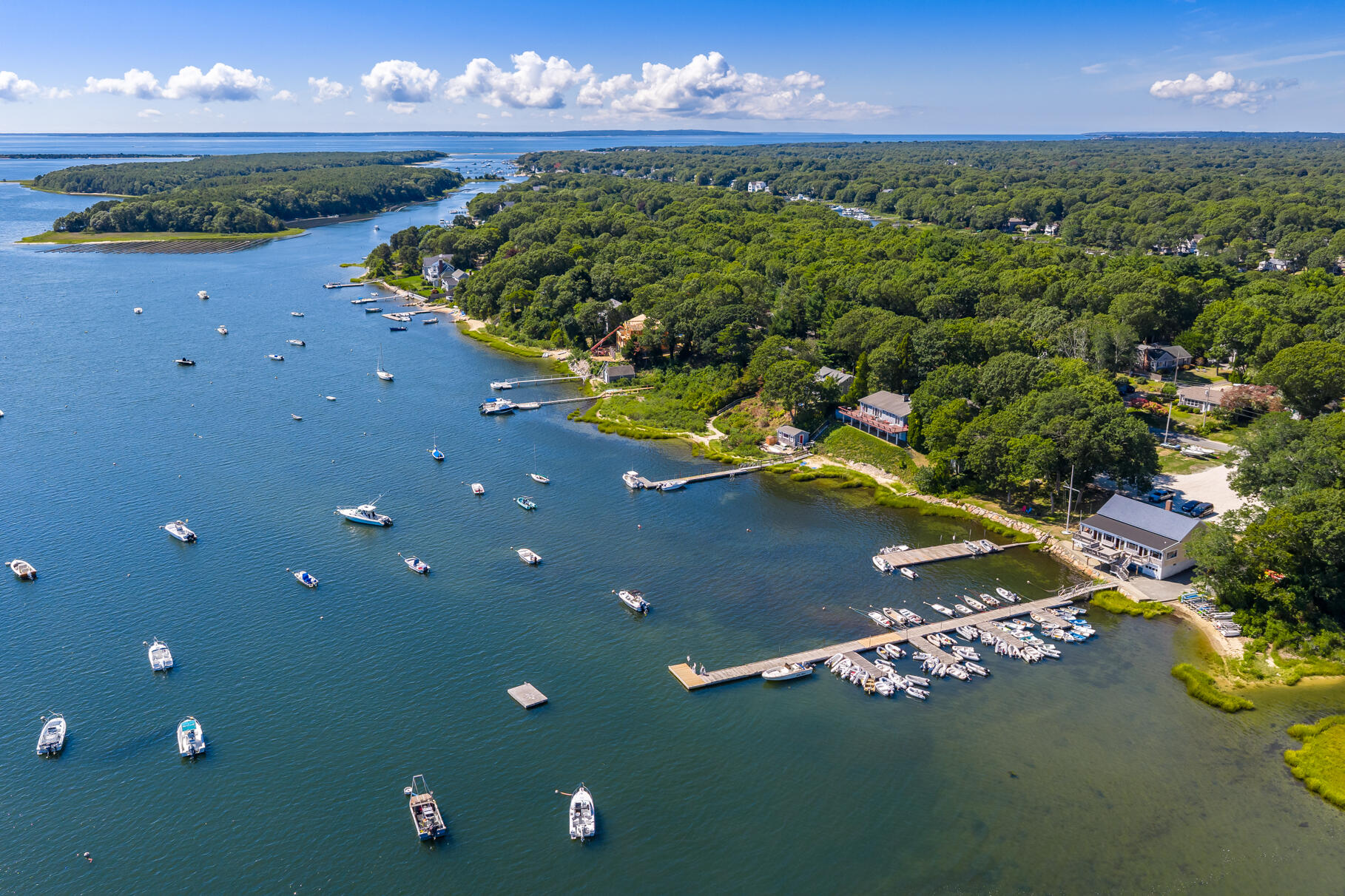 79 Rivers Edge Road East Falmouth, MA 02536 - Photo 94 of 104 Aerial View of Waquoit Bay