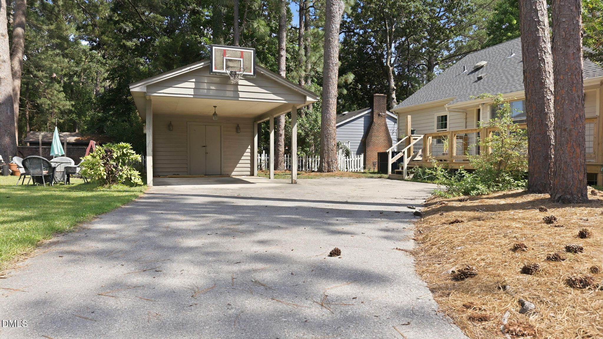 242 Clifton Road Rocky Mount, NC 27804 - Photo 9 of 42 Carport Storage and Basketball