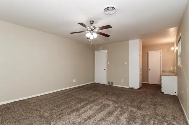 a view of an empty room