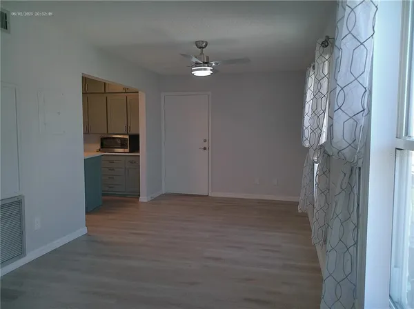 a view of an empty room
