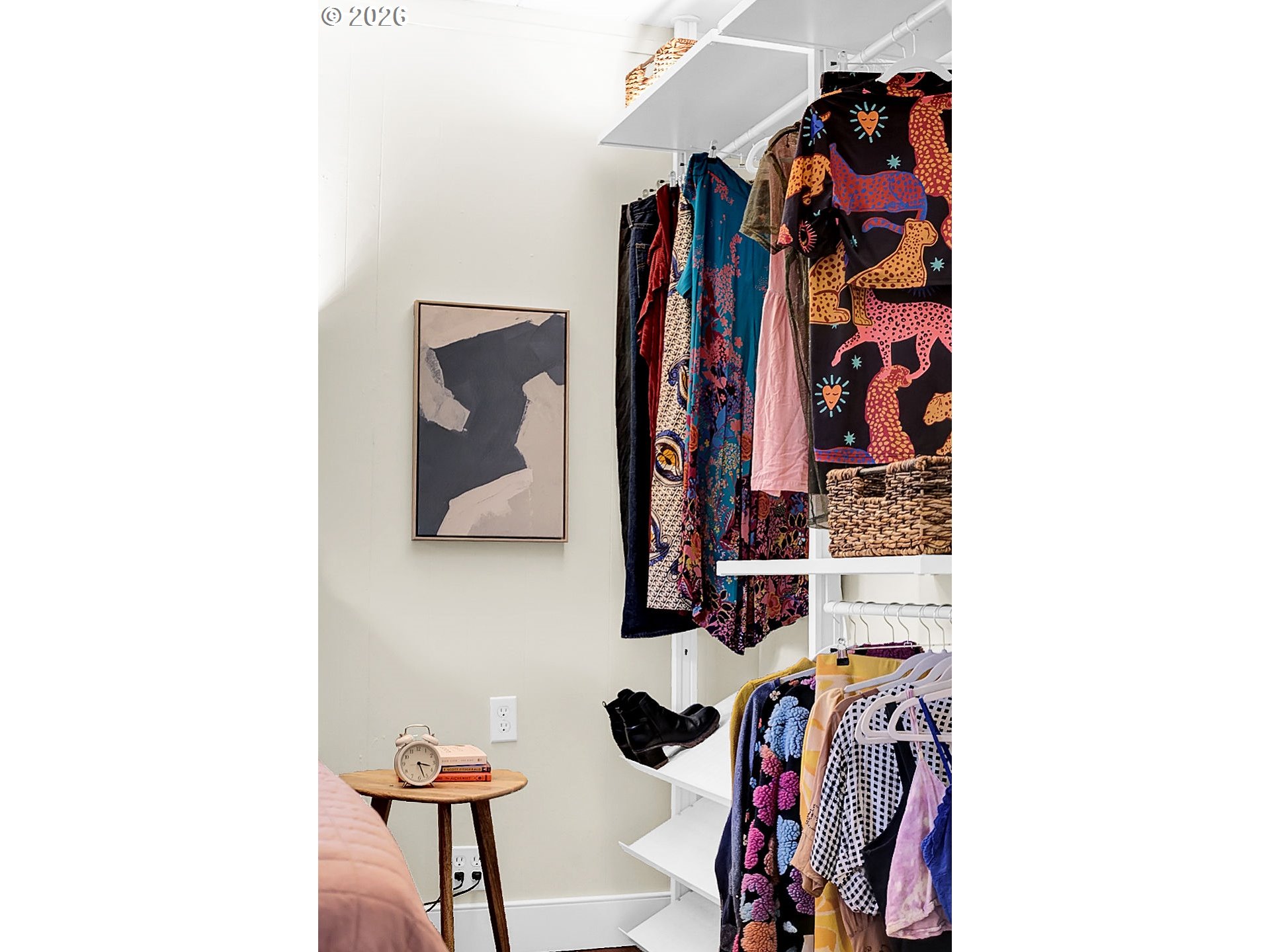 5537 Southwest Florida Street Portland, OR 97219 - Photo 23 of 45 a view of walk in closet with clothes and shoes