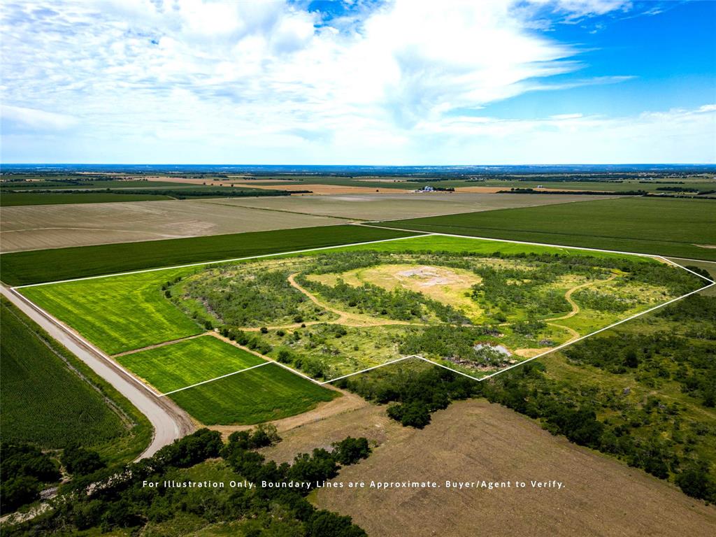 66.5-ac Alexander Road Moody, TX 76557 - Photo 12 of 31 View of rural area with property boundaries highlighted and abundant farmland