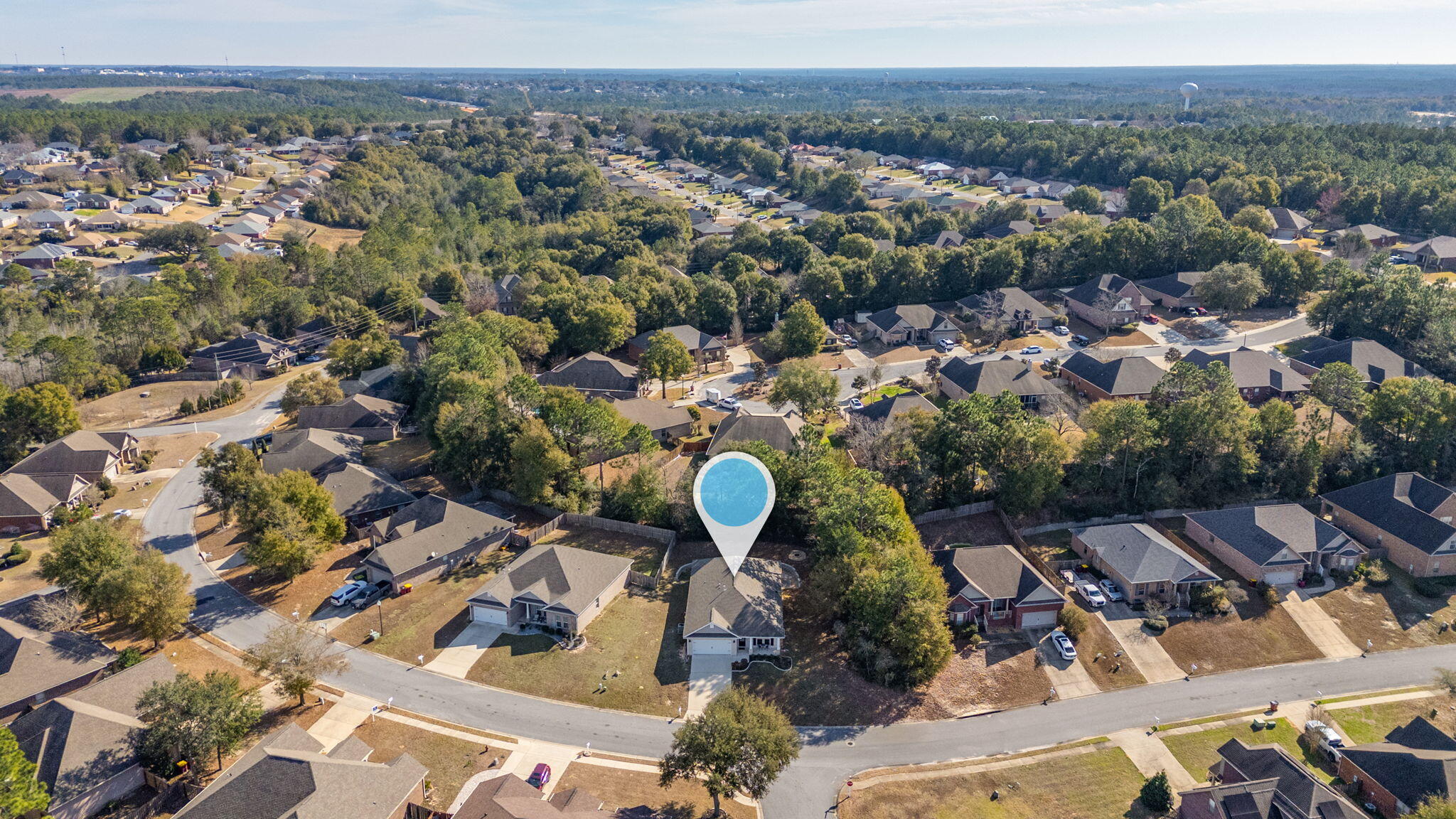 667 Red Fern Road Crestview, FL 32536 - Photo 41 of 42 an aerial view of a house with a yard
