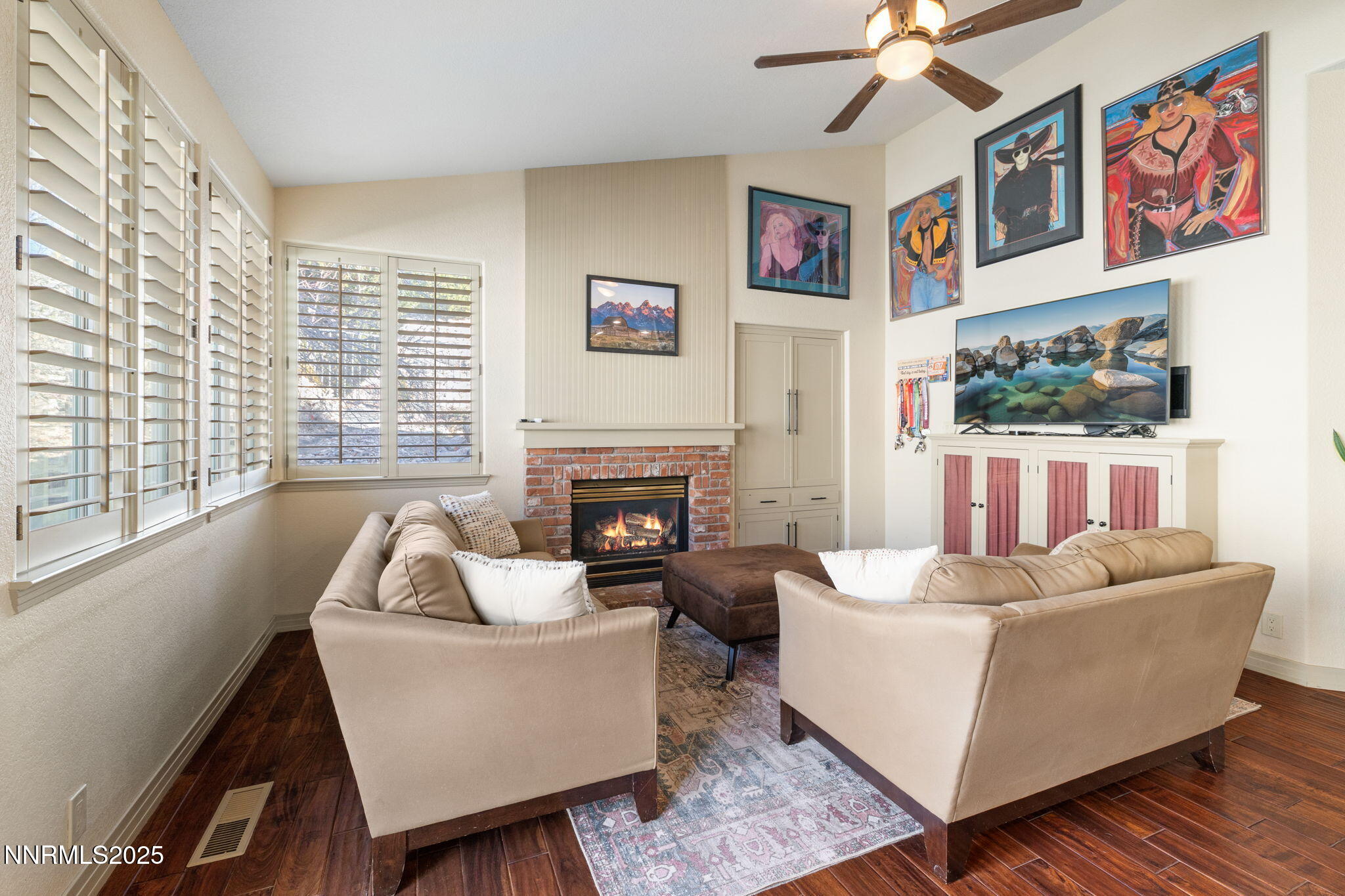 2255 Hogan Court Reno, NV 89523 - Photo 13 of 30 a living room with furniture and a fireplace
