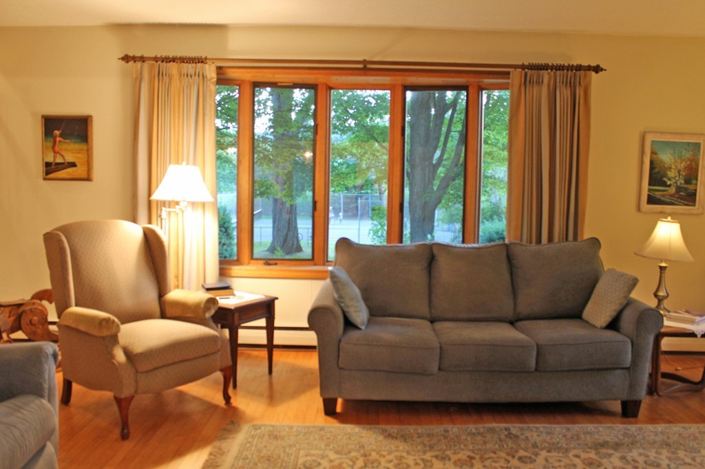 70 Buckland Road Ashfield, MA 01330 - Photo 10 of 30 a living room with furniture and a large window