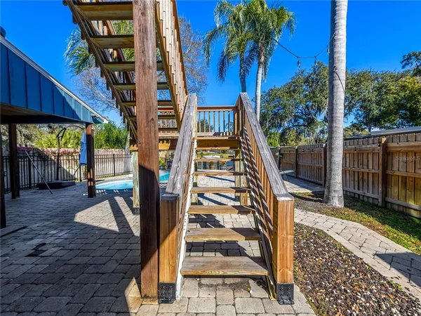 a view of outdoor space with seating area