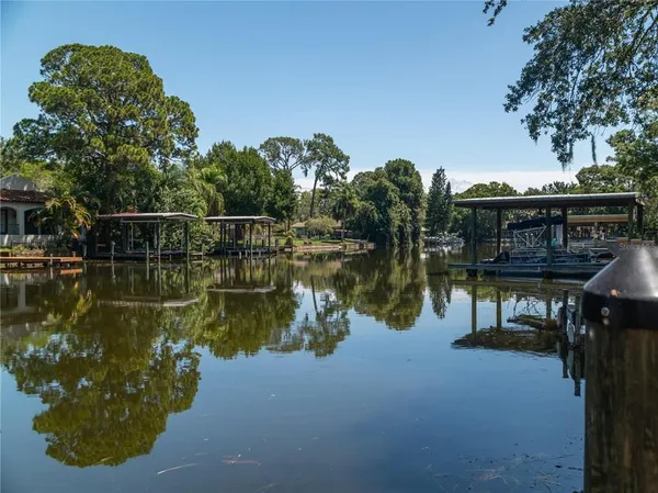a view of boat floating on water