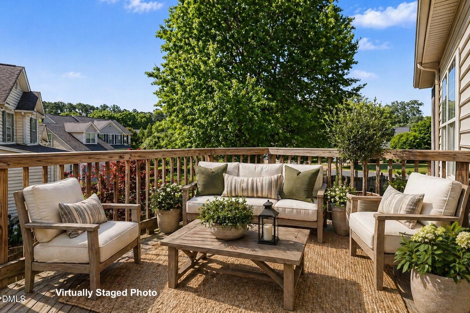 8709 Blakehurst Drive Raleigh, NC 27617 - Photo 28 of 41 Deck Virtually Staged