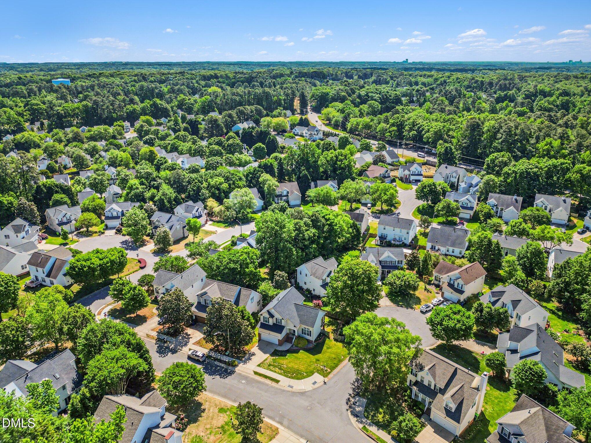8709 Blakehurst Drive Raleigh, NC 27617 - Photo 36 of 41 Aerial Neighborhood