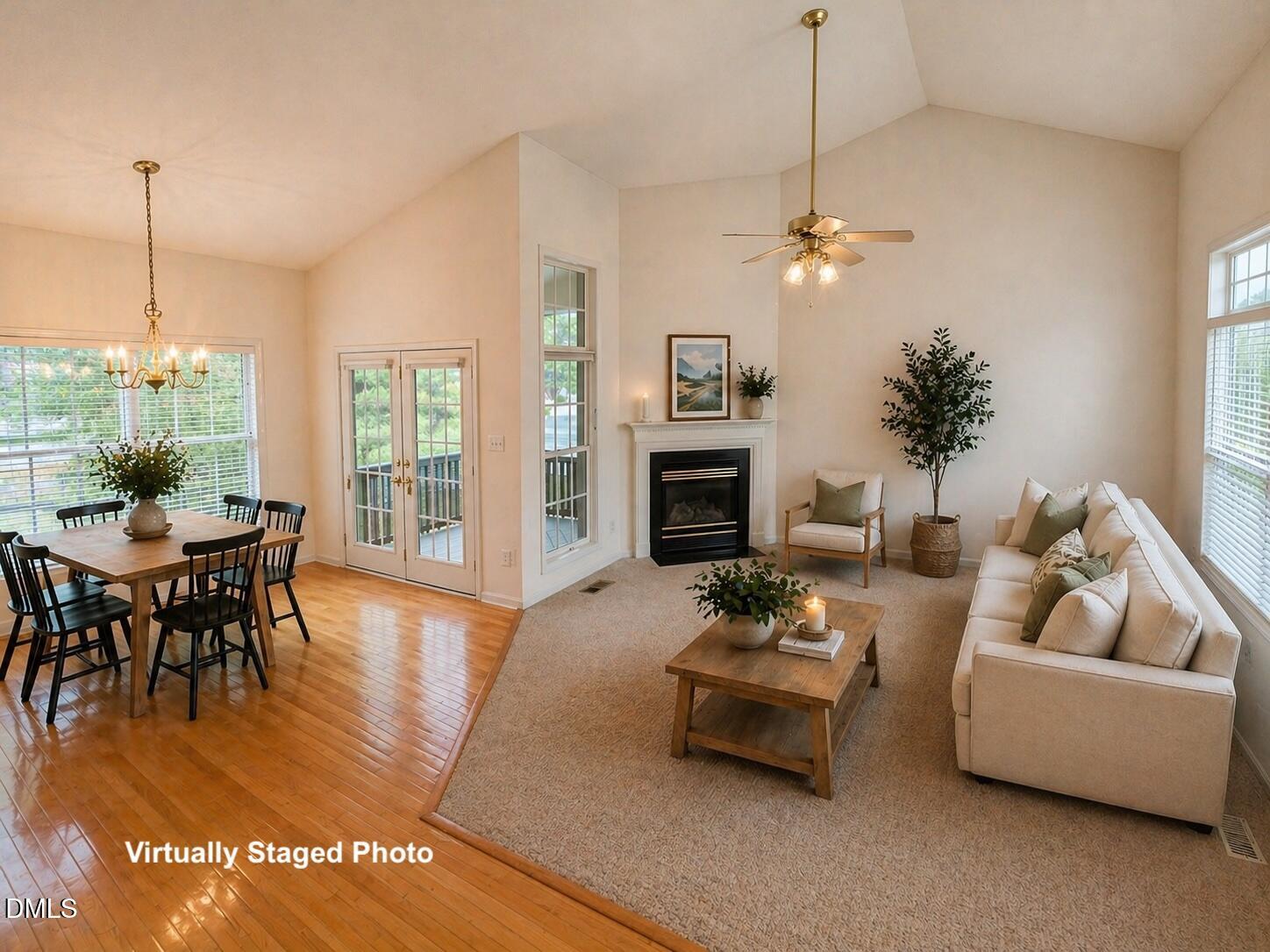 8709 Blakehurst Drive Raleigh, NC 27617 - Photo 4 of 41 Living : Dining Room Virtually Staged