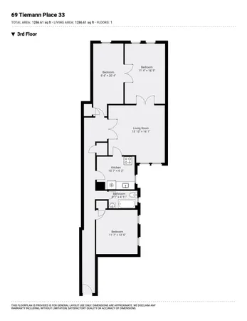 $650,000 | 69 Tiemann Place, Unit 33 | Morningside Heights