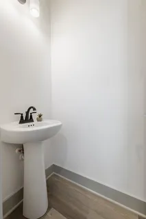 a bathroom with a sink