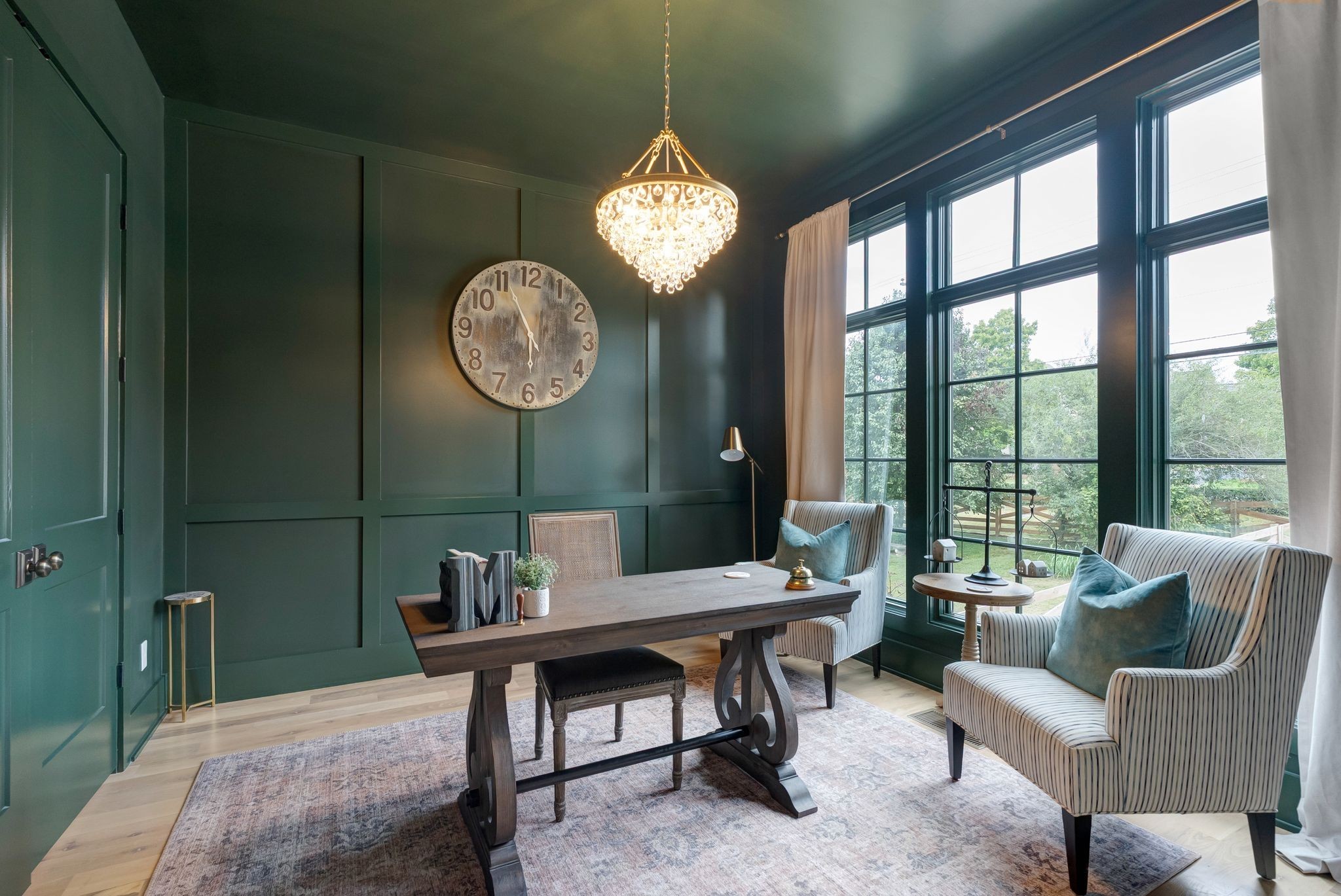 3733 Estes Road Nashville, TN 37215 - Photo 5 of 40 a living room with furniture a window and a clock